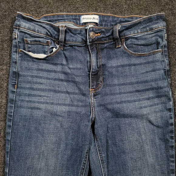 Studio Blue Women Skinny Jeans Size 30 Stretch Denim - Picture 3 of 12